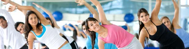 female aerobics class