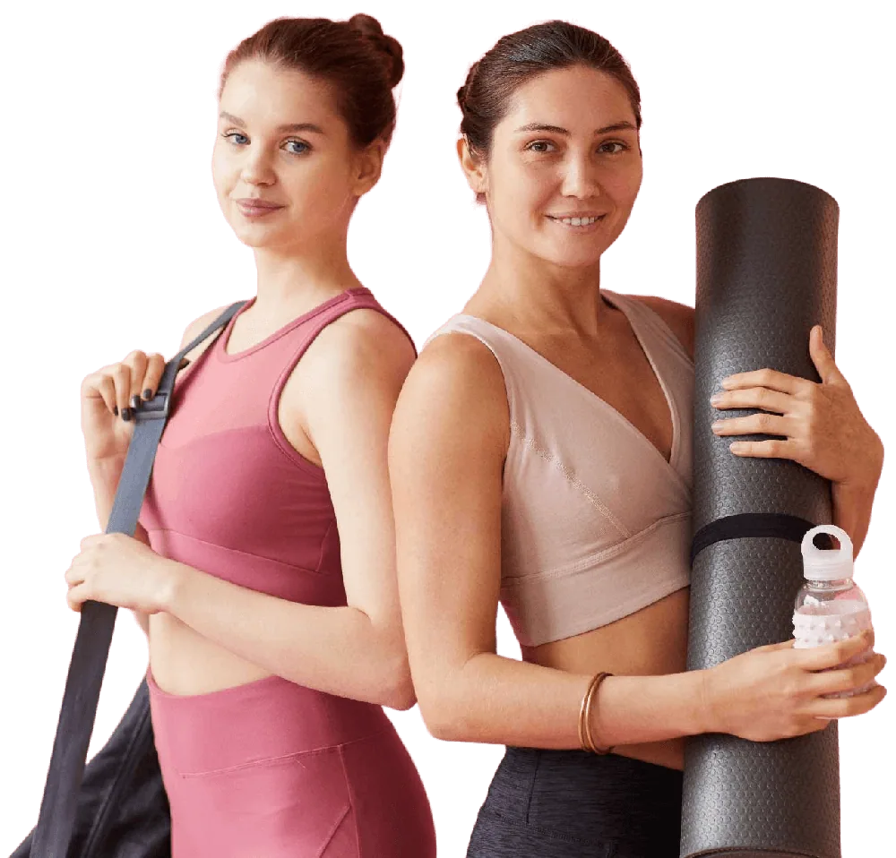 2 women ready to workout